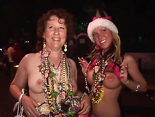 Flashing On Duval Street During Fantasy Fest - Springbreaklife