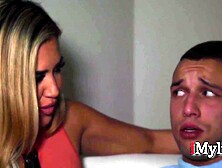 Scary Movie Scene Night With Sexy Blond Mommy- Caitlin Bell