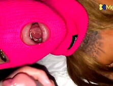 Gangster doxy gets screwed with mask