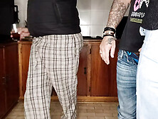 Fucking my best friends cheating housewife in the kitchen