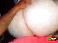 Amateur White Girl Takes BBC Doggystyle