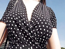 Boobwalk: Polka Dot Dress