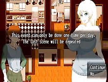 Voluptuous blonde with huge tits goes hardcore in a porn game