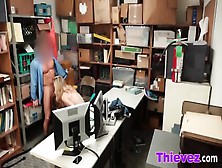 Thief Zoe Gets Mouth And Pussy Filled In Office