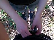 Nymphomaniac Blowjob And Sex In The Woods - Amateur Teen Creampie