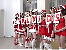 Christmas Anal Orgy 8v4 with Goldie Small Carla Cage Ellis Baileys Sofi Li Rina Ray Fiore Sun and Milena Briz - Backstage Сamera