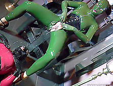 Extreme Latex Fetish Lovers Madame Adore And Frejadottir Drinking Piss