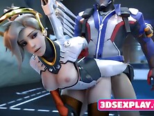 Cartoon Hot Mercy Is Used As A Sex Slave