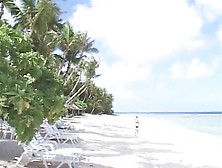Skinny Japanese darling enjoys a summer day