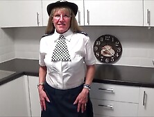 Full Back Knickers Police Woman Strip