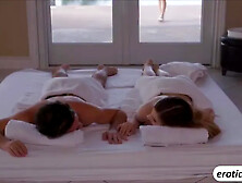 Stella Cox In Shares A Lucky Cock In A Horny