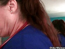 This happens when grandma' s knickers and pantyhose come down