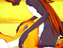 Digimon Asian Cartoon - Taomon & Grey Fox Hard Sex [Boobjob,  hand-job,  bj and fucked] - Thai Chinese Manga cartoon game porn Yif