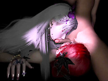 3D Two Sexy Cute Asian Sluts Sharing a Big Cock