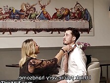 MILF with Huge Boobs Sucks & Rides on Older Man's Hard Dick