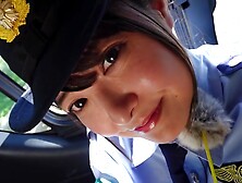 Curvy Policewoman Making Out with Panty Thief