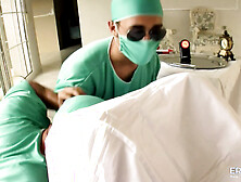 Gynecologist visit ends in a super attractive threesome