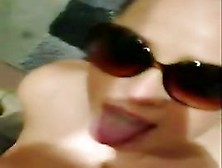 Big Beautiful Woman In Glasses Receives Facial