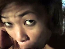 Pinay teen opens her legs and mouth for big white cock