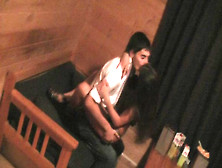 Dude squeezing bare student 18+ booties and fucking the muff