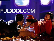 Stewardess Subil And Anna De Ville Heat Up In The Cockpit