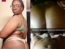 Big-Booty Black Girl Zeniaih Rides A White Dick In POV