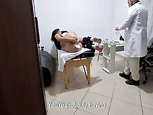 A Milf Gets Fingered By The Proctologist During An Anal Exam