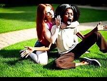 fit redhead girl, bullies wimpy nigga woman