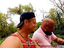 Vacationers date a young Hispanic for 3 way sex