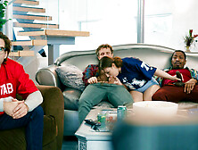 I jerk stepdads friends behind his back