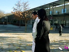 SEXUAL TOUR in Madrid.  The HUMONGOUS TITTIES of Nelia Estrada know the capital