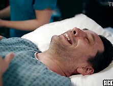 Strange creature and hawt nurse screwed stupid chap and this guy enjoyed hardcore sex with hawt chicks