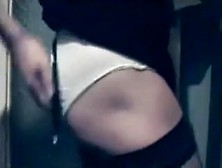 Watch out 'because you going to see some diminutive wazoo in panties