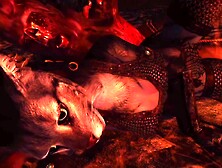 Khajiit Prostrates For Undead Use