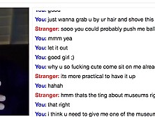Omegle girl teasing