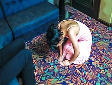 Konoha On Her Knees To Come Across A Japanese Prick Up