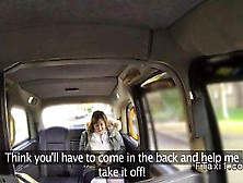 Fat busty amateur fucks in fake taxi