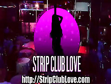 Hot stripper in striptease club action