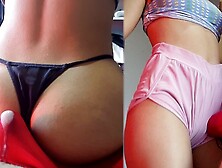 FACIAL through underwear during a lapdance,  assjob in panties