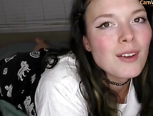 Obese, amateur brunette hair with large melons is sucking a fake dong previous to stuffing her soaked twat with it