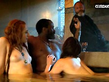 Sarine Sofair,  Samantha Bentley breasts,  bush scene in Game of Thrones (2011-2019)