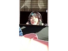 Dollface barista stares hard at a drive-thru boner