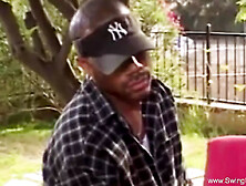 Threesome For Blonde Ex-Wife Outdoors