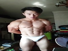 Asian Bodybuilder Flex Boner 03