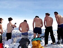 New Zealand Hikers Stripping Naked At The Peak