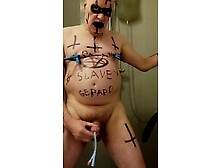 satan slave takes a delicious enema