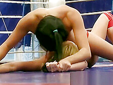 Tattooed Euro Lesbian Wrestles On The Floor