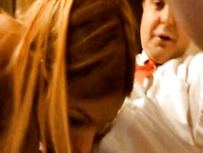 Sara Tommasi pompino ad Andrea Diprè con scopata e mestruazioni