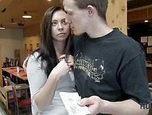 Czech Teen Sucking Thick Cock In Front Of Her Lover