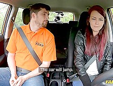 Cindy Shine Climbs On Top Of A Car To Fuck Her Driving Instructor